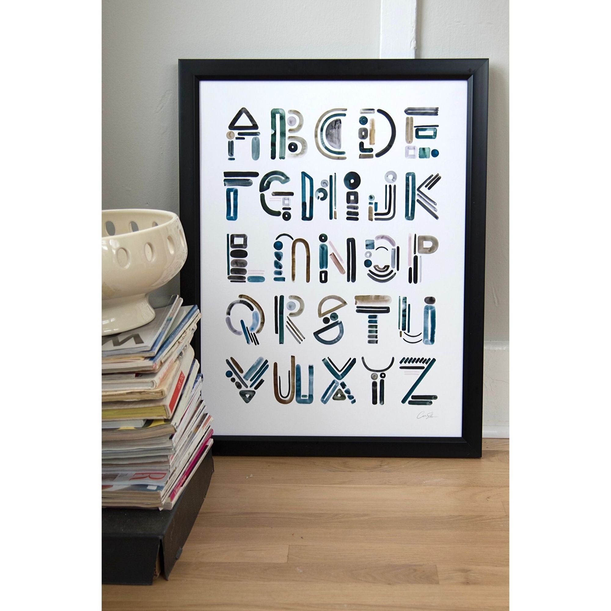 Neutral Letters Alphabet Print