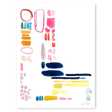 Color Letter L Print by Artist Caitlin Shirock