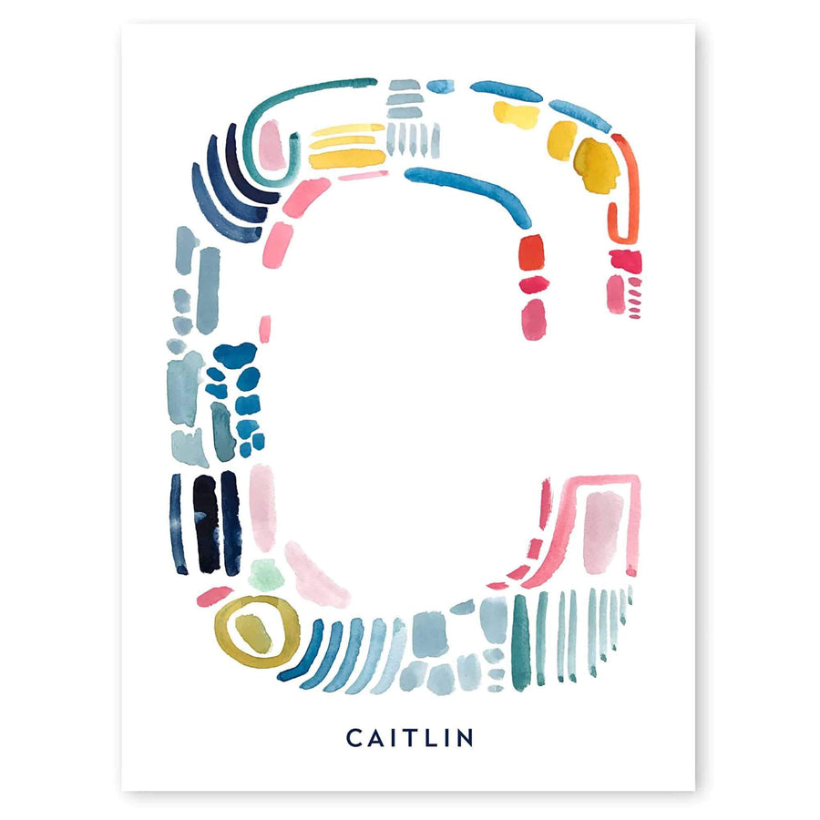 Letter C Print - Personalized