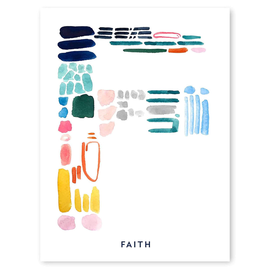 Color Letter F Print - Personalized