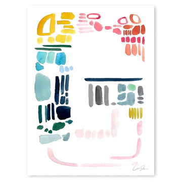 Color Letter G Print by Artist Caitlin Shirock