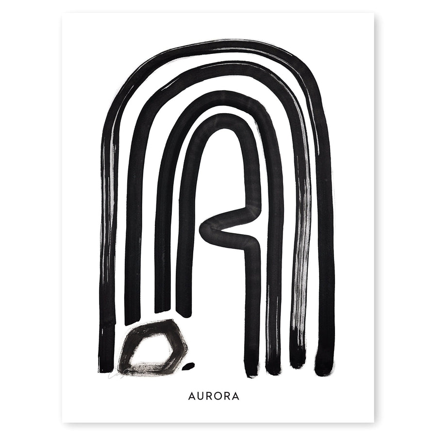 Cash Color Black and White Letter A Print Personalized