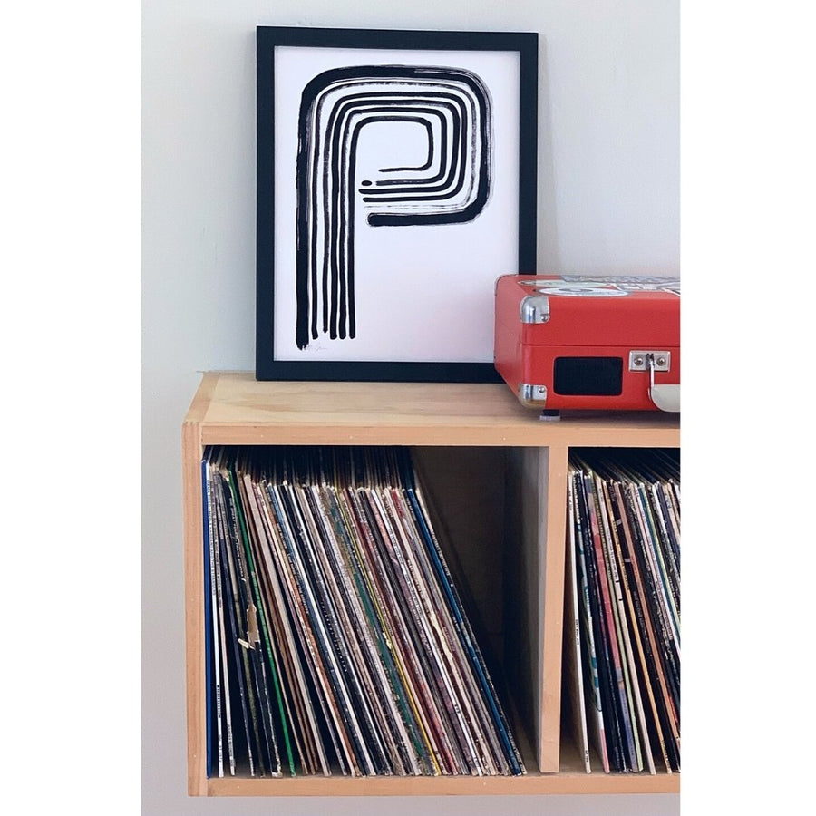 Cash Color B & W Letter P Print Lifestyle Image
