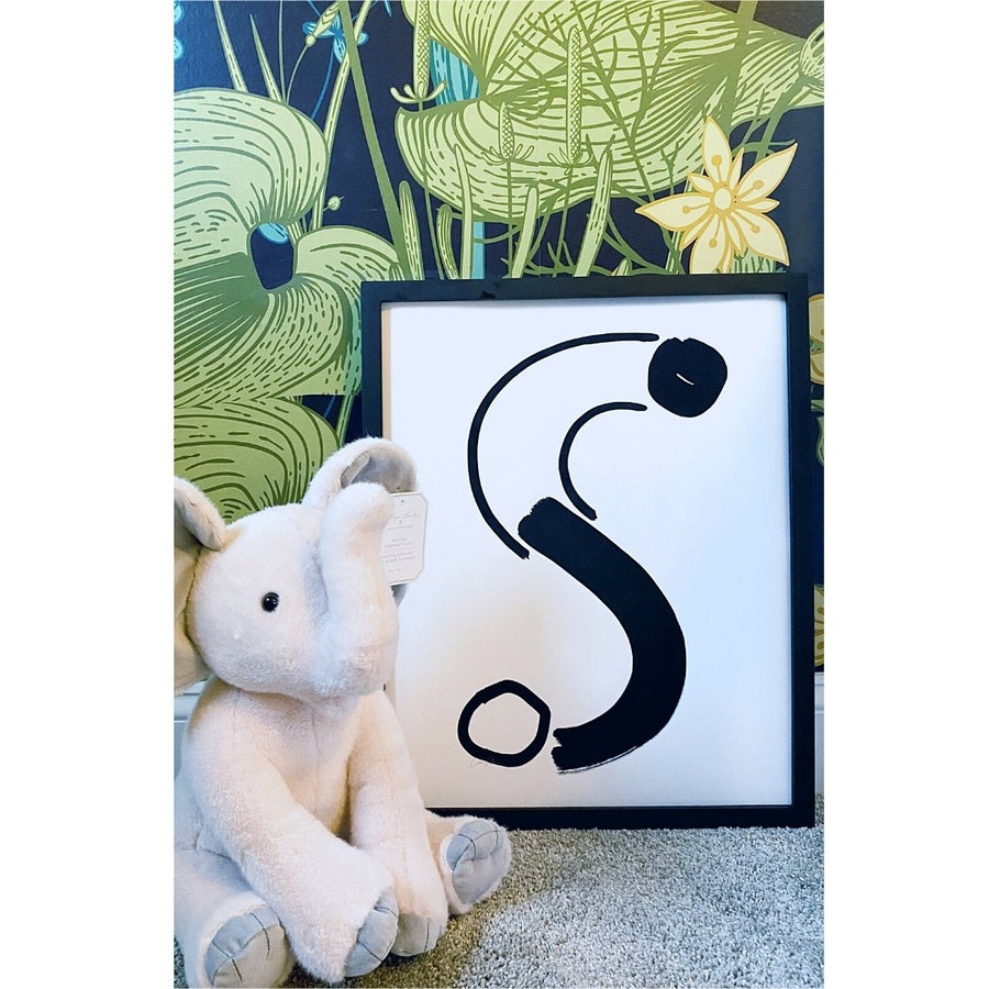 Black and White Letter S Print - Cash Color Lifestyle Photo