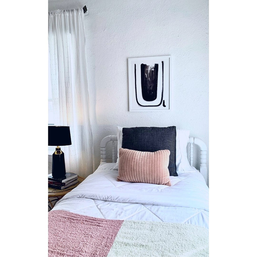 Black and White Letter U Print - Cash Color Lifestyle Photo