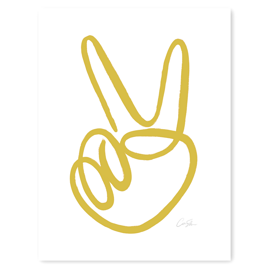 Holiday Peace Sign Print