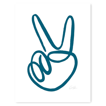 Holiday Peace Sign Print