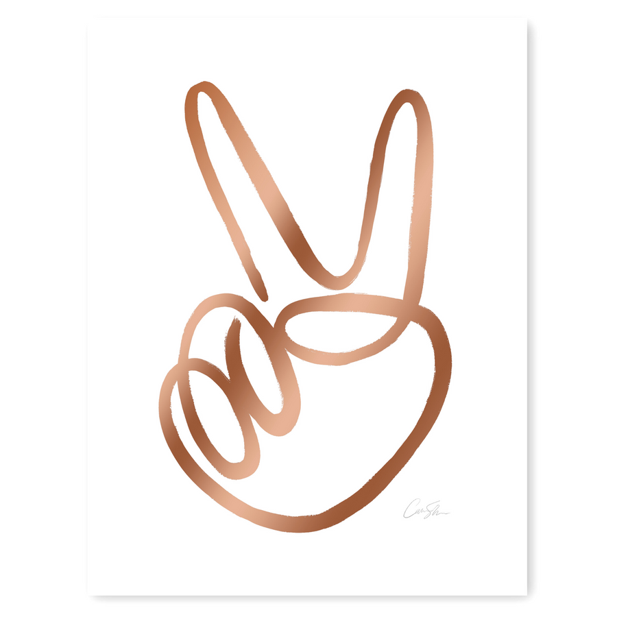 Holiday Peace Sign Print