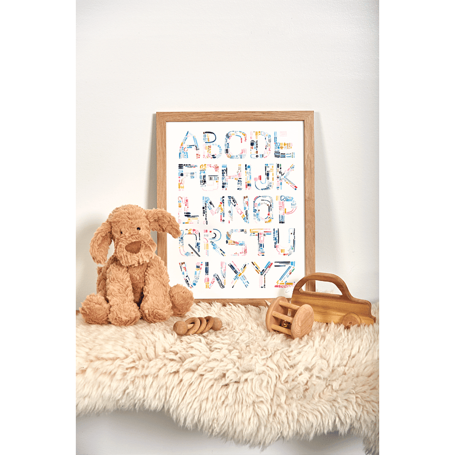 Color Letters Alphabet Print