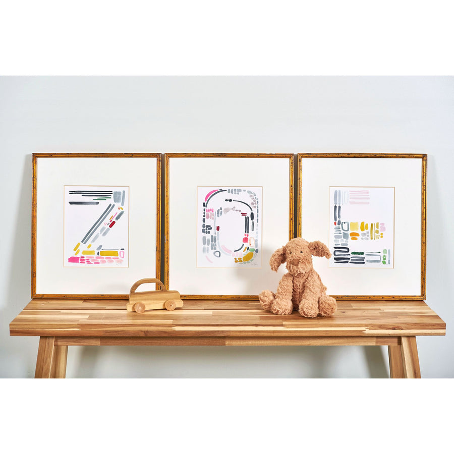 Color Letter Print Bundle
