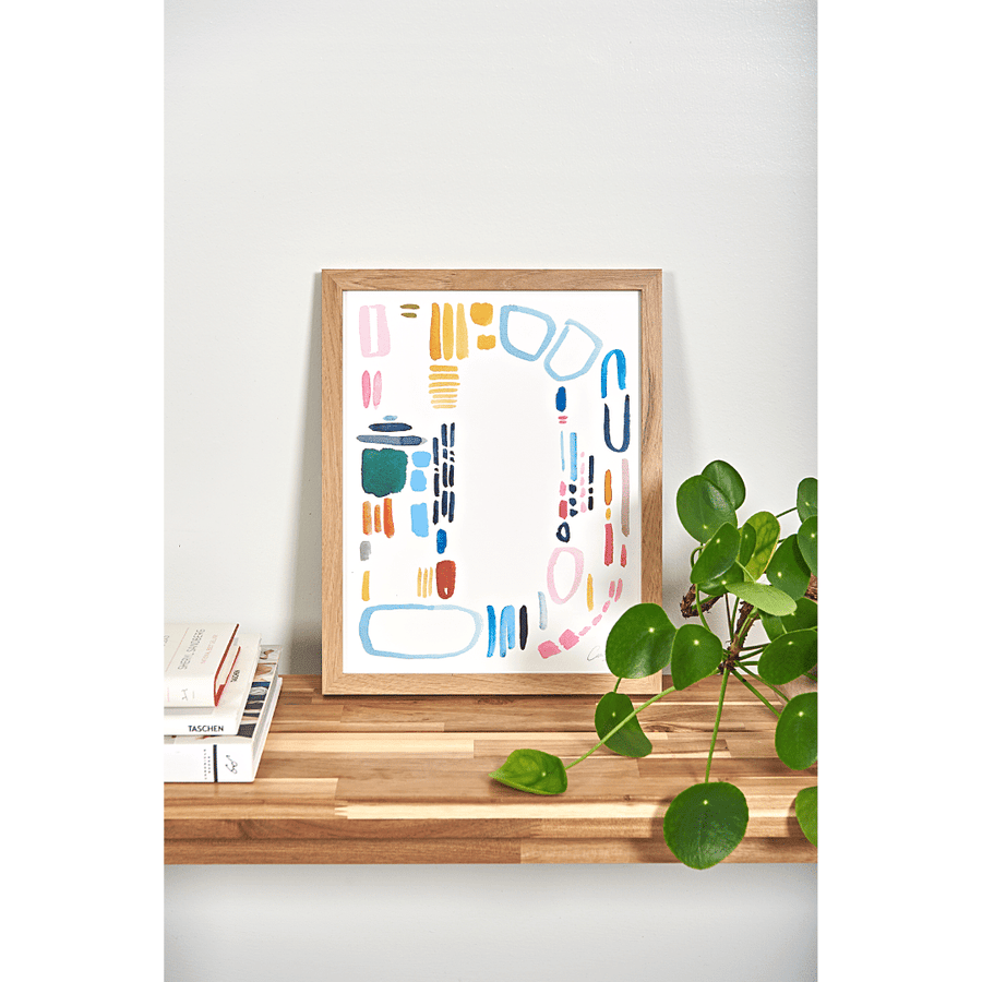 Color Letter D Print
