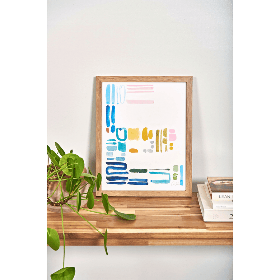 Color Letter E Print