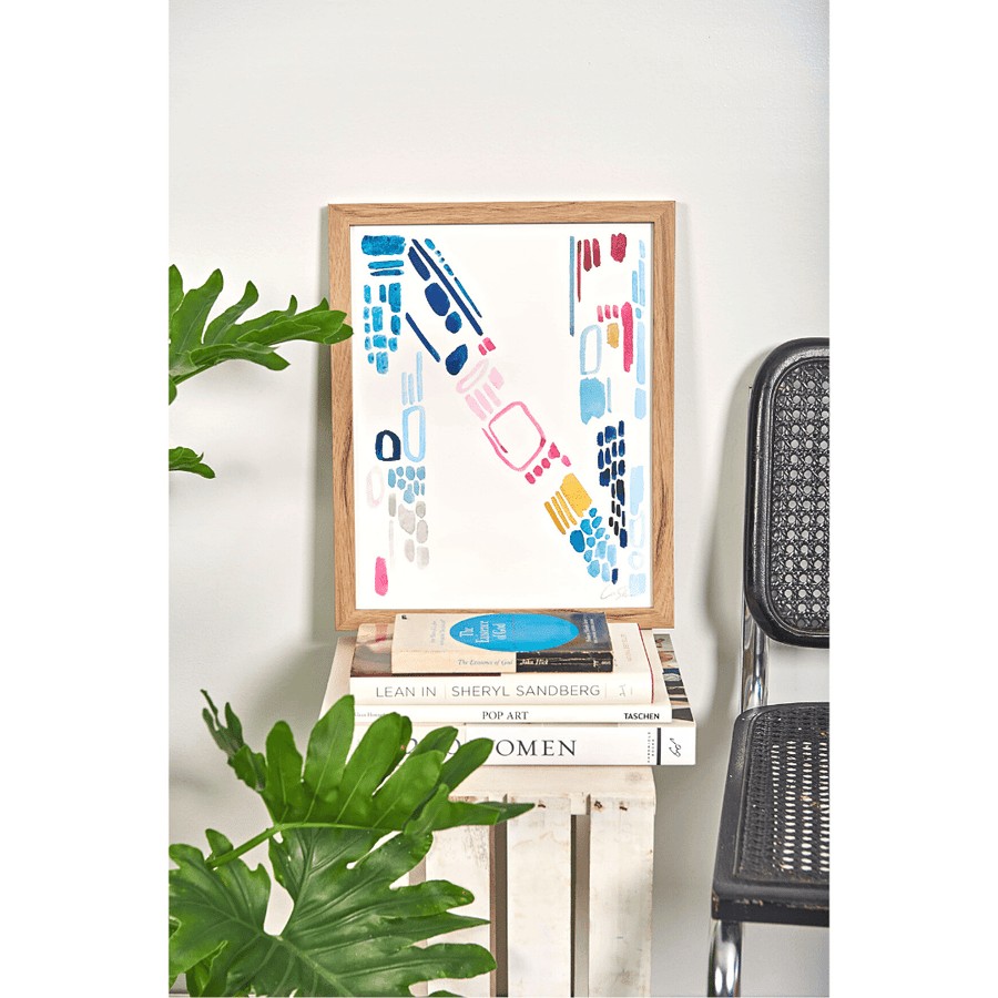 Color Letter N Print