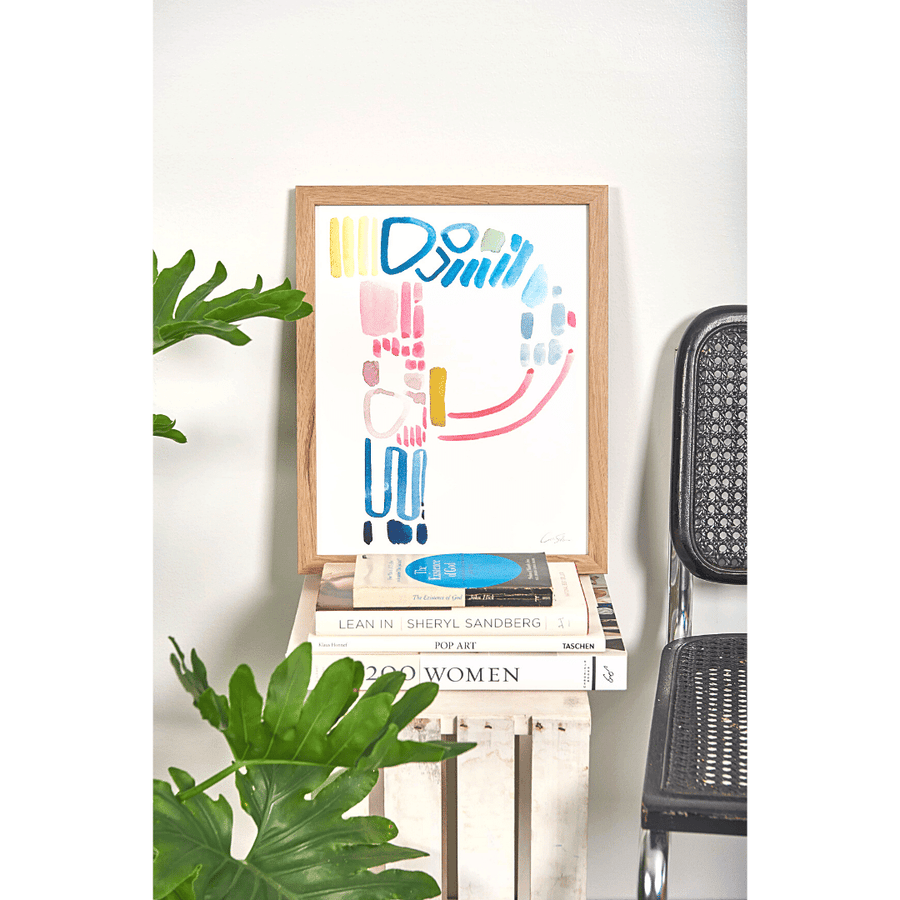 Color Letter P Print