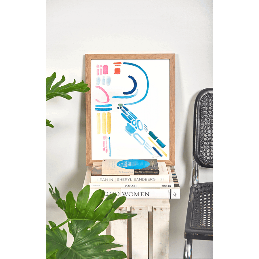 Color Letter R Print