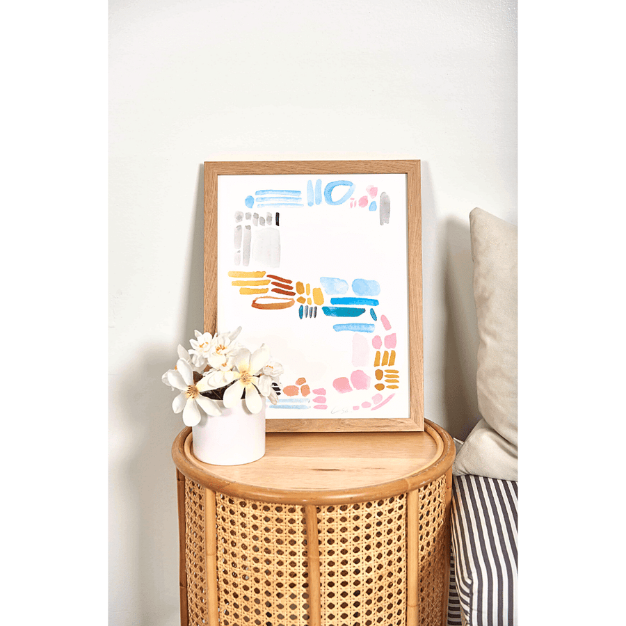Color Letter S Print