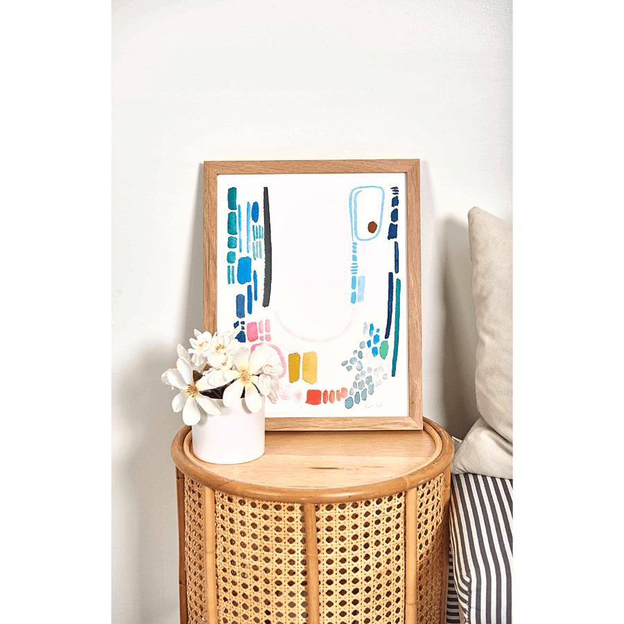 Color Letter U Print