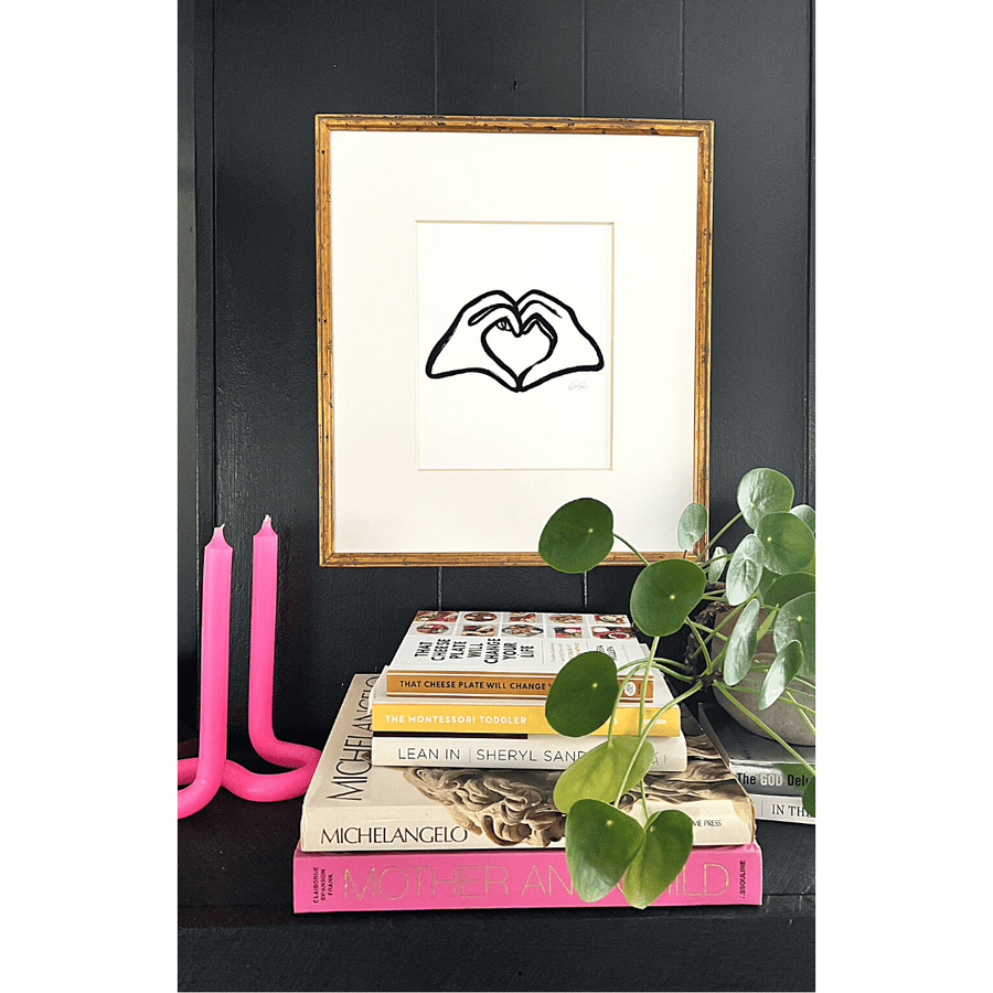 Heart Hands Sign Print
