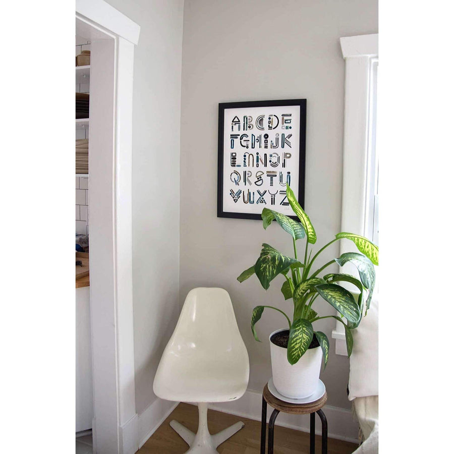 Neutral Letter Alphabet Print - Cash Color Lifestyle-2