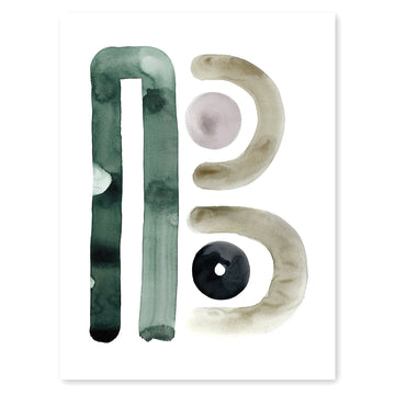 Neutral Letter B Print by Artist Caitlin Shirock