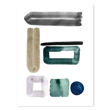 Neutral Letter E Print by Artist Caitlin Shirock