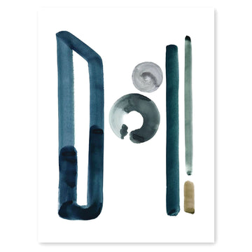 Neutral Letter H Print by Artist Caitlin Shirock