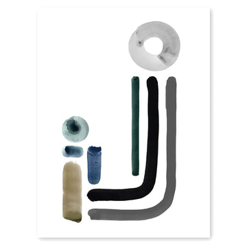 Neutral Letter J Print by Artist Caitlin Shirock