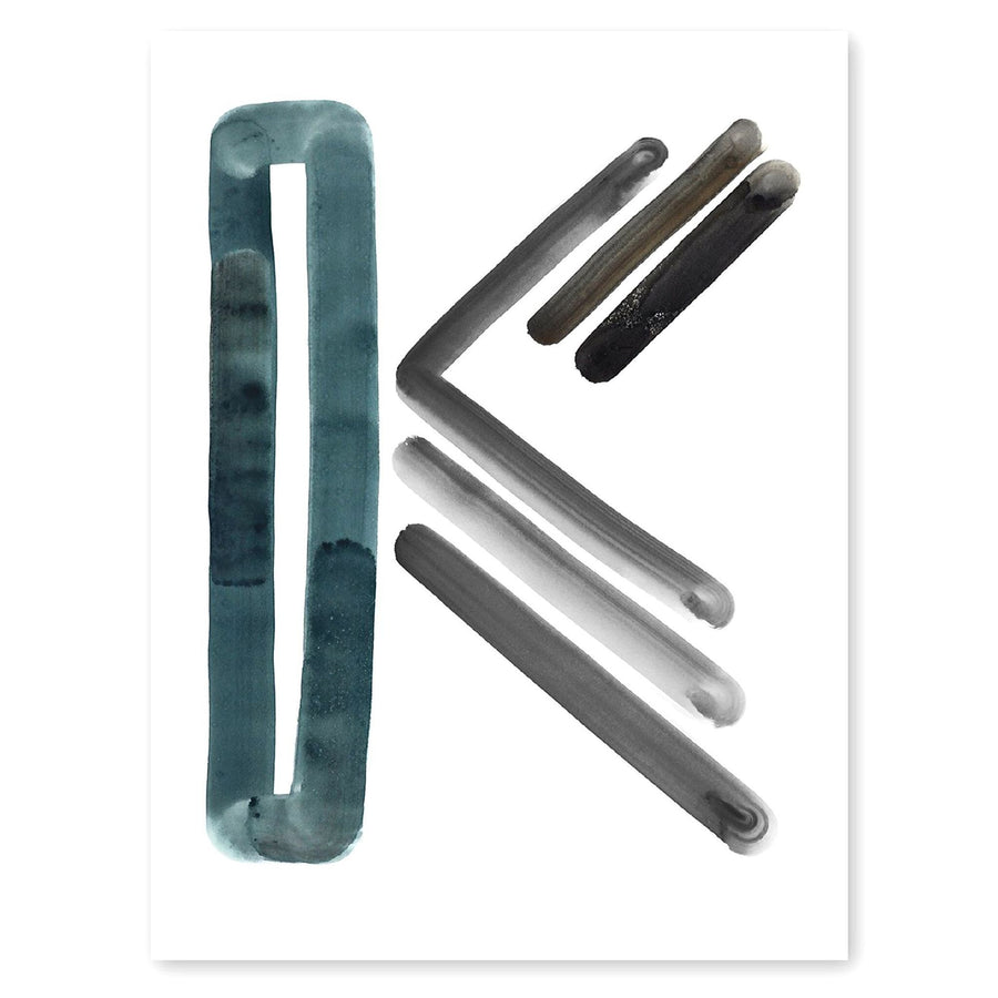 Neutral Letter K Print by Artist Caitlin Shirock