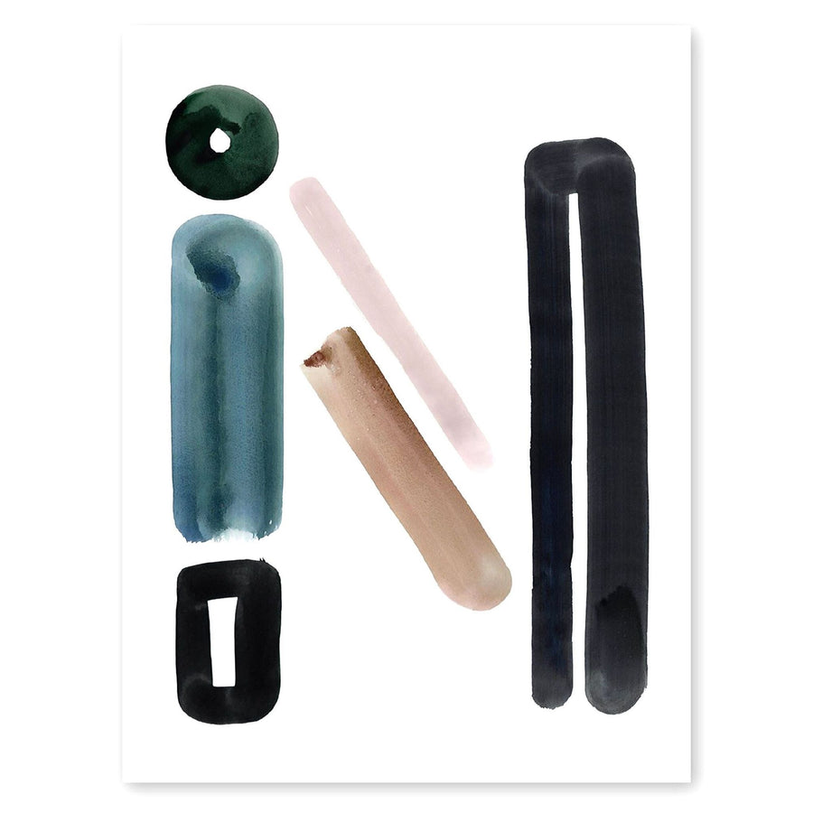Neutral Letter N Print by Artist Caitlin Shirock