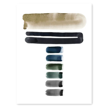 Neutral Letter T Print by Artist Caitlin Shirock