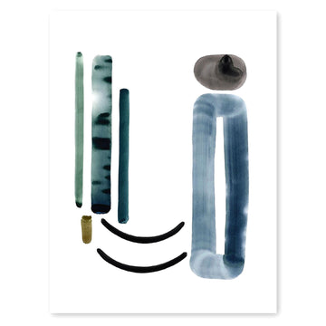 Neutral Letter U Print by Artist Caitlin Shirock