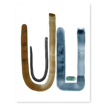Neutral Letter W Print by Artist Caitlin Shirock