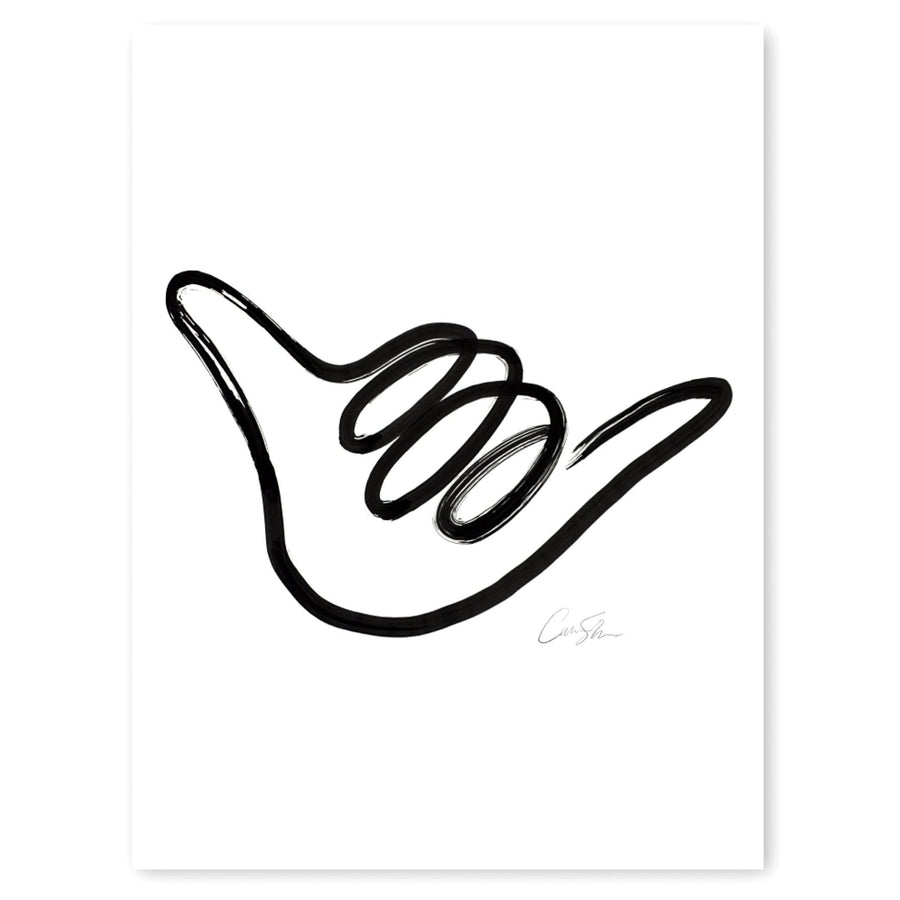Shaka Sign Print by Nashville Artist Caitlin Shirock